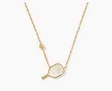 Load image into Gallery viewer, Kendra Scott Pickleball Necklace in Ivory Mother of Pearl in Gold or Silver
