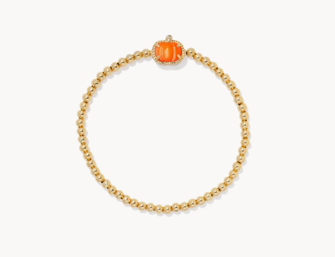 Kendra Scott Pumpkin Stretch Bracelet in Gold or Silver