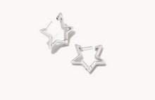 Load image into Gallery viewer, Kendra Scott Star Huggie Earrings Silver
