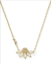 Load image into Gallery viewer, Kendra Scott Anya Flower Pendant Necklace - Gold Ivory Mix
