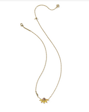 Load image into Gallery viewer, Kendra Scott Anya Flower Pendant Necklace Gold Yellow Mix
