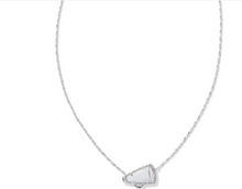 Load image into Gallery viewer, Kendra Scott Cheer Pendant Necklace White Mother of Pearl in Gold or Silver
