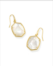 Load image into Gallery viewer, Kendra Scott Daphne Frame Drop Earrings Gold - Ivory Mother of Pearl
