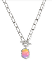 Load image into Gallery viewer, Kendra Scott Daphne Link Chain Necklace Sunrise Watercolor Illusion
