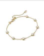 Load image into Gallery viewer, Kendra Scott Delicate Chain Gold White Enamel
