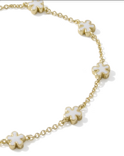 Load image into Gallery viewer, Kendra Scott Delicate Chain Gold White Enamel
