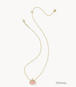 Kendra Scott Disney Princess Elisa Pendant Necklace Light Pink Iridescent Abalone