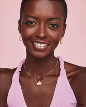 Load image into Gallery viewer, Kendra Scott Disney Princess Elisa Pendant Necklace Light Pink Iridescent Abalone
