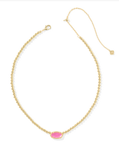 Kendra Scott Elisa Beaded Necklace Gold Azalea Illusion