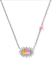 Load image into Gallery viewer, Kendra Scott Elisa Bird Pendant Necklace Sunrise Watercolor Illusion
