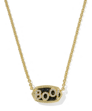 Load image into Gallery viewer, Kendra Scott Elisa Black Granite Boo Gold Necklace
