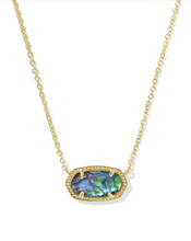 Load image into Gallery viewer, Kendra Scott Elisa Necklace Gold - Abalone Shell
