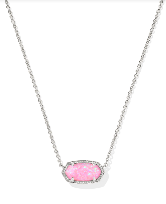 Kendra Scott Elisa Pendant Necklace Carnation Kyocera Opal