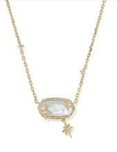 Load image into Gallery viewer, Kendra Scott Elisa Star Short Gold Necklace-Crystal Ivory
