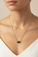 Load image into Gallery viewer, Kendra Scott Elisa Tiger Striped Brown Gold Necklace

