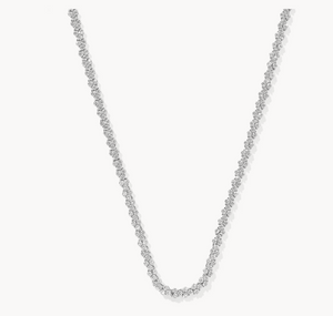 Kendra Scott Emery Tennis Necklace White Crystal
