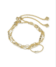 Load image into Gallery viewer, Kendra Scott Fate Set of 2 Delicate Gold Chain Bracelets
