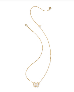 Kendra Scott Haley Bow Pendant Necklace Ivory Mother of Pearl