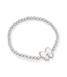 Kendra Scott Haley Bow Stretch Bracelet Ivory Mother of Pearl