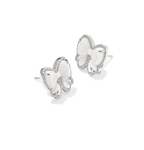 Kendra Scott Haley Bow Stud Earrings Ivory Mother of Pearl