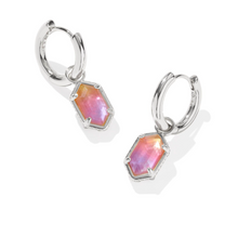 Load image into Gallery viewer, Kendra Scott Hallie Huggie Earring Sunrise Watercolor Illusion Gold or Silver
