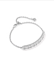 Load image into Gallery viewer, Kendra Scott Jamie Delicate Chain Bracelet White CZ
