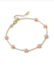 Load image into Gallery viewer, Kendra Scott Jane Delicate Chain Bracelet Pink Enamel
