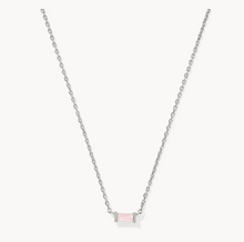 Load image into Gallery viewer, Kendra Scott Juliette Pendant Necklace Rose Quartz in Gold or Silver

