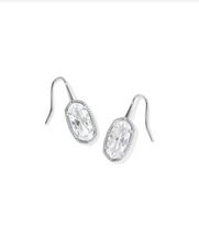 Load image into Gallery viewer, Kendra Scott Lee Luxe Drop Earrings White CZ
