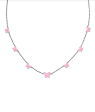 Load image into Gallery viewer, Kendra Scott Lilia Butterfly Strand Necklace in Pink Enamel
