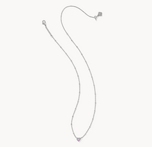 Load image into Gallery viewer, Kendra Scott Mini Ari Heart Necklace Bubblegum Pink Kyocera Opal
