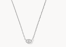 Load image into Gallery viewer, Kendra Scott Mini Elisa Luxe  Silver Necklace-CZ
