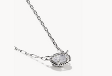 Load image into Gallery viewer, Kendra Scott Mini Elisa Luxe  Silver Necklace-CZ
