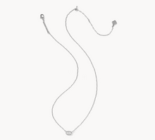 Load image into Gallery viewer, Kendra Scott Mini Elisa Luxe  Silver Necklace-CZ
