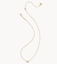 Load image into Gallery viewer, Kendra Scott Mini Elisa Satellite Pendant Necklace Gold Amethyst
