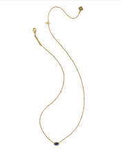 Load image into Gallery viewer, Kendra Scott Mini Elisa Satellite Pendant Necklace Gold Blue Lapis
