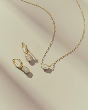 Load image into Gallery viewer, Kendra Scott Mini Ellie Huggie Gold Earring- CZ

