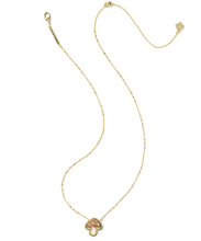 Load image into Gallery viewer, Kendra Scott Mushroom Short Gold Pendant Necklace
