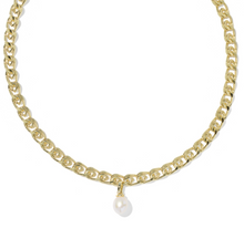 Load image into Gallery viewer, Kendra Scott Oakland Pearl Gold Chain Necklace
