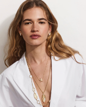 Load image into Gallery viewer, Kendra Scott Ophelia Large Long Pendant Gold Necklace - Iridescent Abalone
