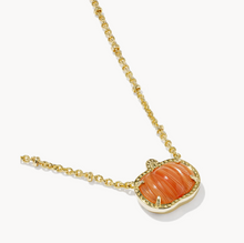 Load image into Gallery viewer, Kendra Scott Pumpkin Gold Short Pendant Necklace
