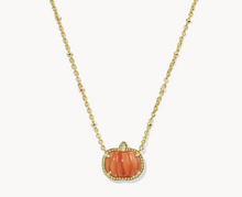 Load image into Gallery viewer, Kendra Scott Pumpkin Gold Short Pendant Necklace
