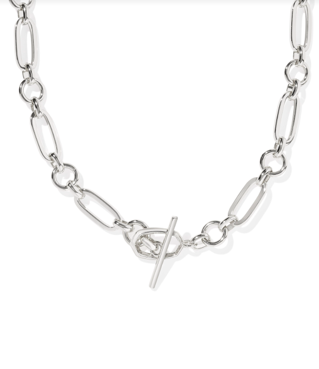 Kendra Scott Sylvia Metal Link Chain Necklace Gold or Silver