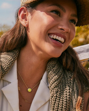 Load image into Gallery viewer, Kendra Scott Tennis Necklace in Chartreuse Magnesite Gold or Silver
