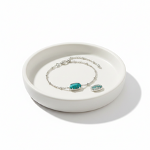 Load image into Gallery viewer, Kendra Scott Tiger Striped Vintage Blue Elaina Silver Bracelet
