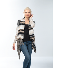 Load image into Gallery viewer, Khaki Striped Cardigan
