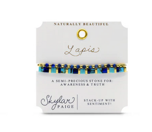 Lapis Stacking Bracelets