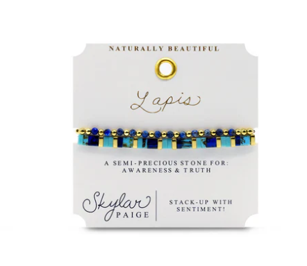 Lapis Stacking Bracelets