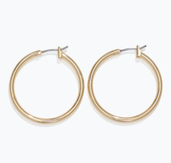 Large Gold Hoop Earrings