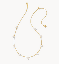 Load image into Gallery viewer, Kendra Scott Gold Leighton Pearl Necklace In White Pearl
